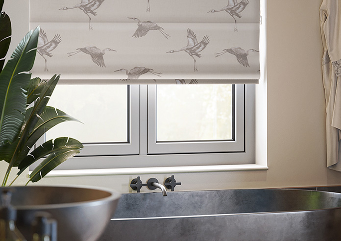 Cranes, Pearl - Roman Blind - Image 5